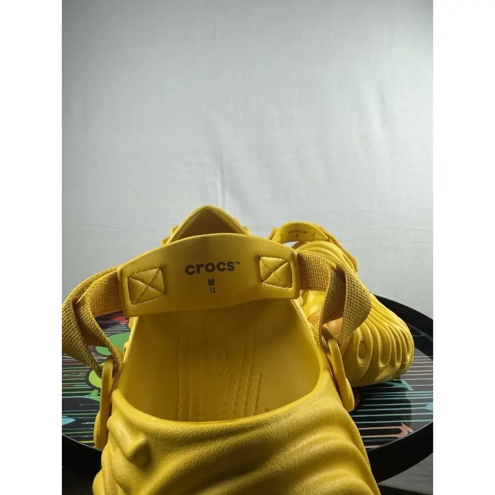 The yellow Crocs Pollex Clog designed by Salehe Bembury in the 